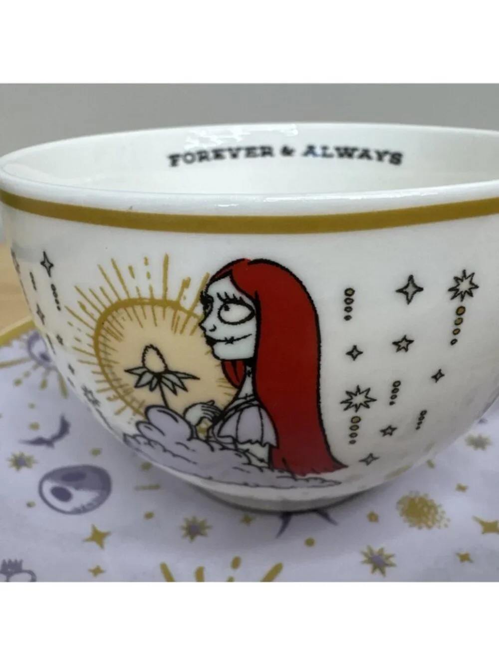 Tim Burtons Nightmare Before Christmas 6.7 Oz Mug & Saucer Set Jack Sally Design - Picture 12 of 16